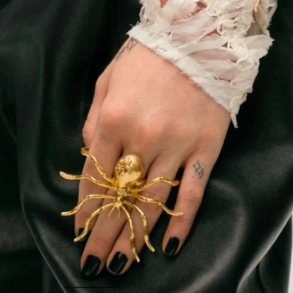 Zara Bejeweled Spider Ring